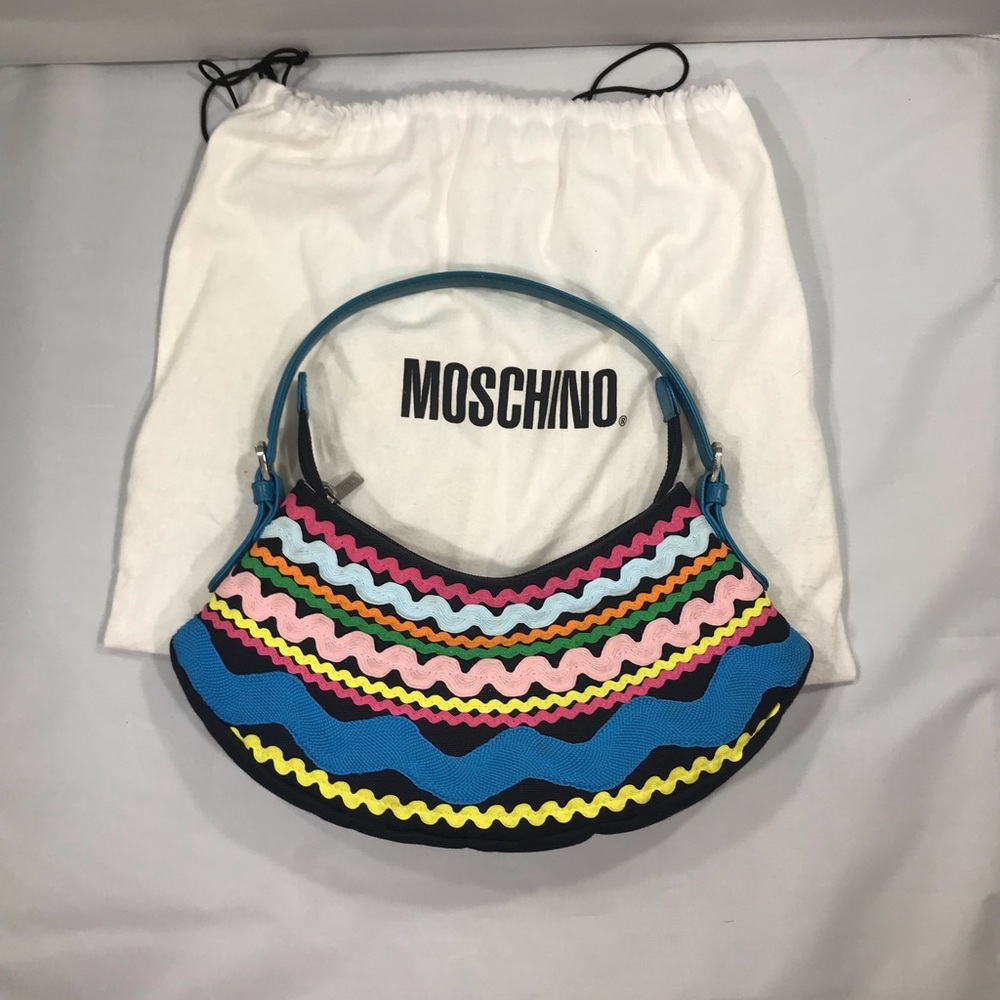 Rare 1990’s Moschino Multi Colores Handbag W/ COA